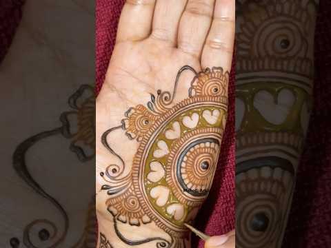 #shorts very beautiful heart mehndi design