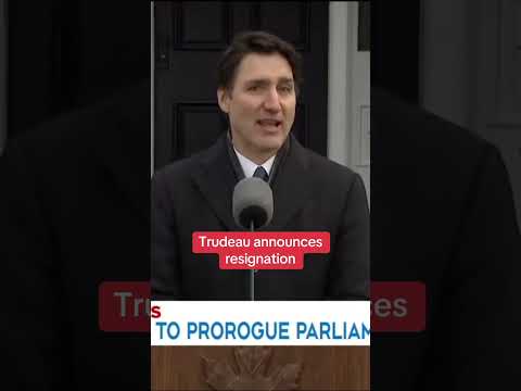 Canadian PM Justin Trudeau Announces Resignation