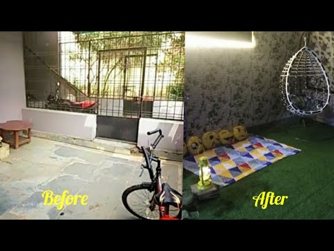 Home Entrance Makeover / Entryway diy makeover / entrance decor / side entrance decor