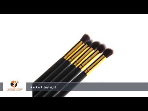 BeautyKate 10 Pcs Premium Synthetic Kabuki Makeup Brushes Sets Foundation Eyeshadow Blush Concealer