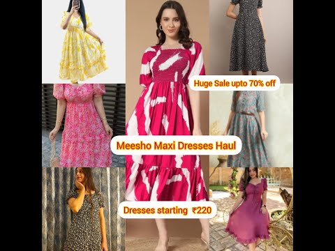 Latest Meesho Haul | Trendy Pinteresty Dresses | Dresses Starting 💵210 | Try On Haul ❤️| Meenu Yadav