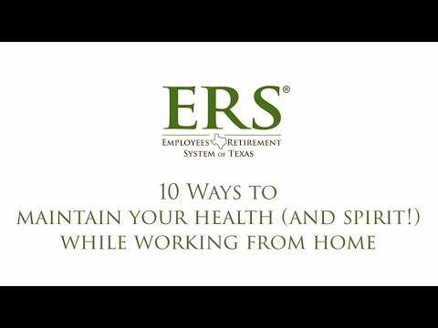 WEBINAR: 10 Ways to maintain your health (and spirit!) while working from home