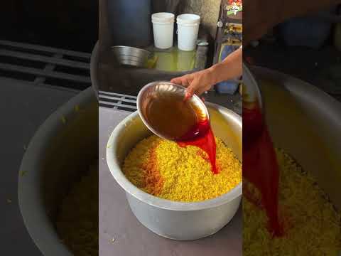 Bulk making of Boiled Egg Tikka Pulao in Gujarat #eggrice #tawapulao #lytshorts