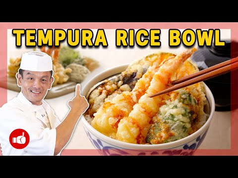 Simple TENDON Recipe at Home! | Japanese Tempura Rice Bowl