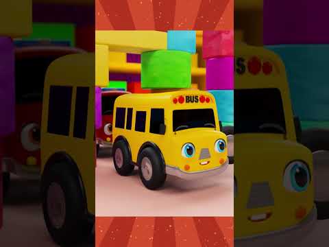 The Wheels On The Bus Go Round and Round |  #short3d #shortsviral #shortsyoutube | Baby Car Songs TV