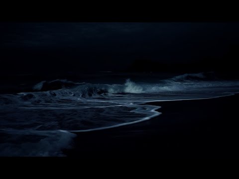 24 Hours Ocean Waves at Night for Deep Sleep | Ocean Waves Crashing, Relaxation, 4K