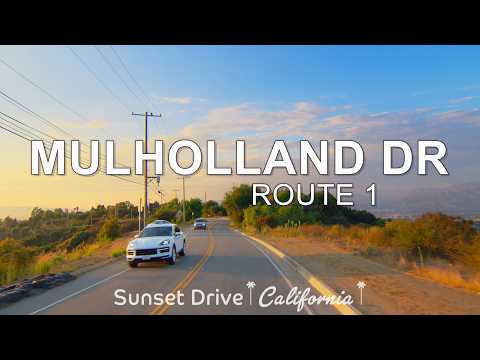 Driving Mulholland Drive at Sunset: Route 1 - Hollywood Hills to Calabasas