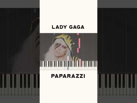 Lady Gaga - Paparazzi (Piano Tutorial)