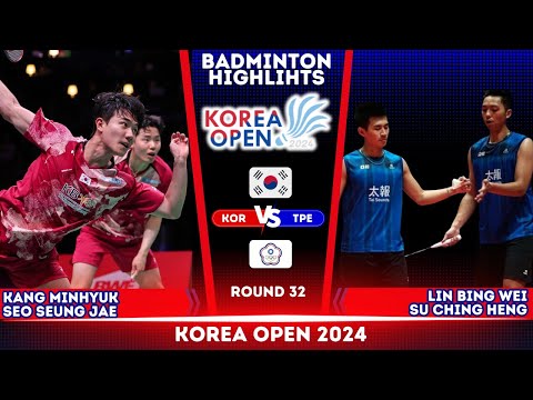 Kang/Seo (KOR) vs Lin/Su (TPE) | Korea Open 2024 Badminton