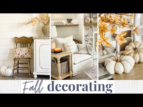 🍂 FALL DECORATE WITH ME 2024 🍂 Part 1 | Fall Living Room Decor | Fall Decor