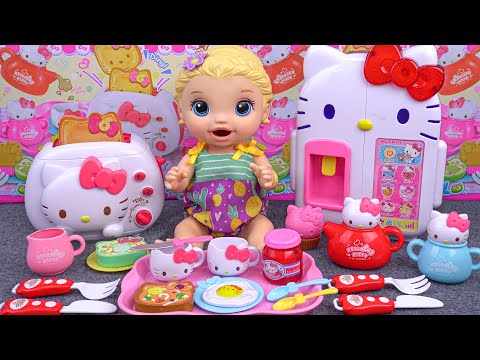 95 Minutes Hello Kitty Kitchen Set, Satisfying Unboxing Disney Collection ASMR | Tina Unboxing Toys