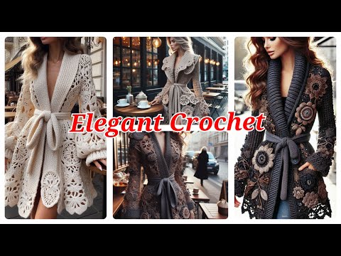 GRANNY SQUARE Crochet!!Trend 2024❤️CLOTHING COAT and JACKET NEW2024😍😍#crochet #knitted #clothing