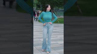 beautiful girl street fashion outfits style #tiktok #chinesefashion #mejoresstreetfashion #shorts