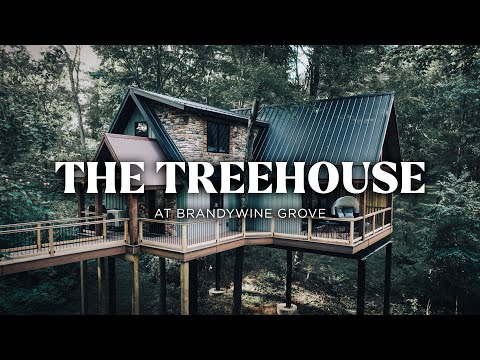 A TREEHOUSE Airbnb 22 FT ABOVE The Ground! | The Cabins At Brandywine Grove