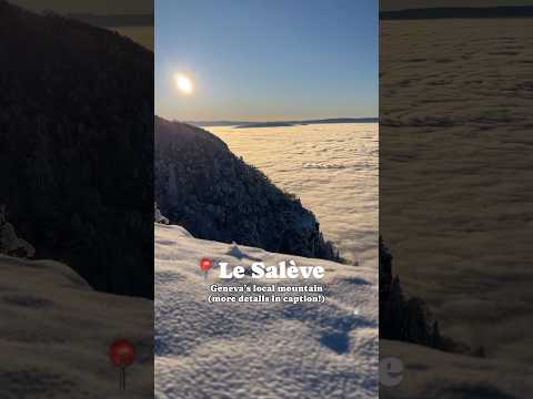 finding the hidden sun ABOVE THE CLOUDS in Switzerland | Mount Salève Geneva #travel #switzerland