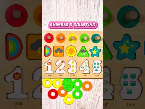 Colours, Animals & Counting Game for Toddlers | Educational Activities for Toddlers #shorts