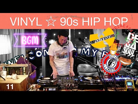 VINYL set ☆ 90s HIP HOP DJ Mix “WTMR BGM-11” [Playlist, Boom Bap]