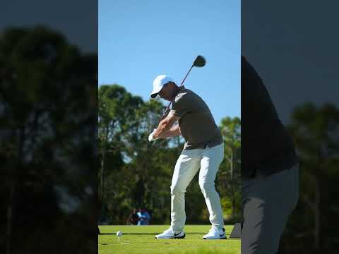 Rory McIlroy launching Qi35 Driver in slow mo. 🚀 #TaylorMade #golf #shorts