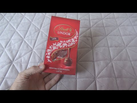 Lindt-Lindor Latte Chocolate 112 g Unboxing and Test