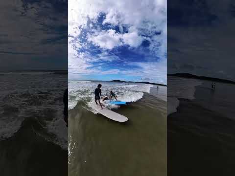 Mountain kids try surfing for the 2nd time - Iguana Surf in Tamarindo, Costa Rica