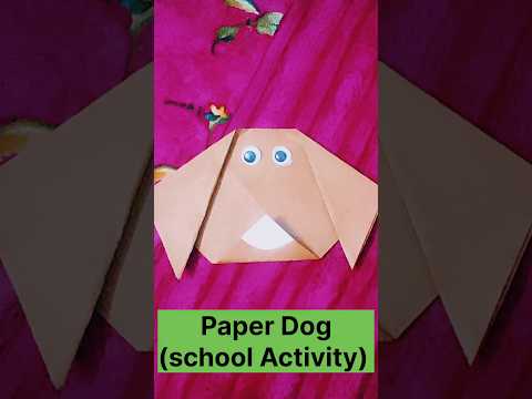 #paper dog#school activity#kidslearning #shortsfeed #ytshorts #diy #viral#poem