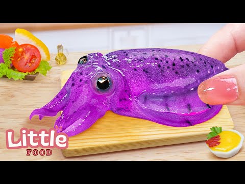 Cooking Made Easy!! Melting Cheese Squid Delight 🌸 Little Food Cooking