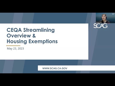 SCAG Development Streamlining Efforts Workshop #3