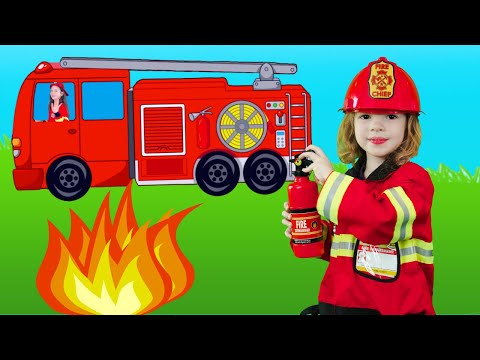 Firefighter Song for Kids - Fire Truck Song | Kids song by Kids Music Land