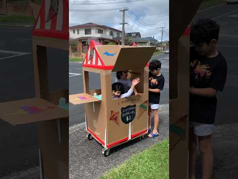 🍦We made an ICE CREAM TRUCK on wheels out of a cardboard box🍦Educational video for kids #kidsshorts