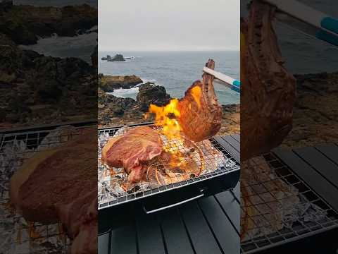 The Great Outdoors Grill: Steak with a View #youtubeshorts #shorts