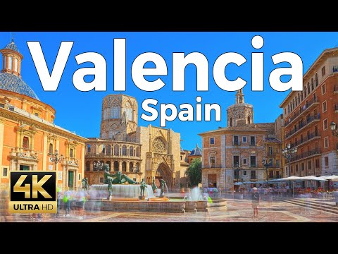 Valencia, Spain Walking Tour (4k Ultra HD 60fps) – With Captions