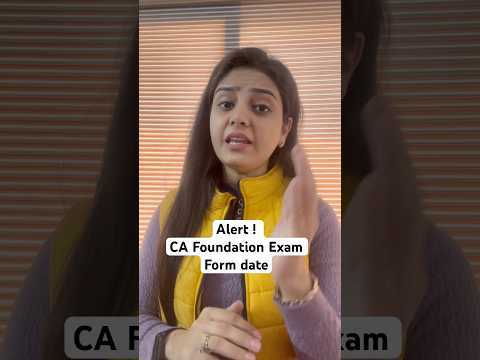 Last Date for CA Foundation Examination Form. #alert #lastdate #exam #examform #cafoundation