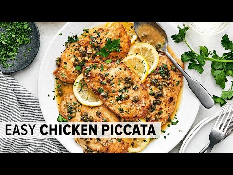 CHICKEN PICCATA for an easy 20-min dinner recipe!