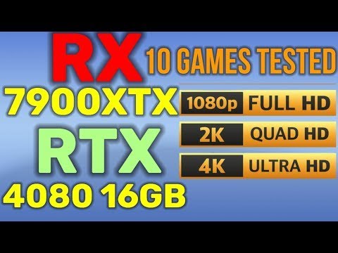 RX 7900 XTX 24GB VS RTX 4080 16GB SUPRIM 4K +1440p + 1080p 10 games Tested +I9 13900K