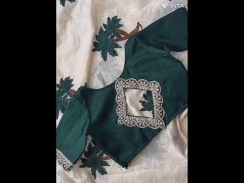 💚🌈👌New blouse design 2024 back side simple#shorts #blouse#trending#song #tiktok#video #youtubeshorts