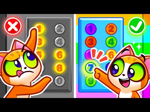 Up And Down The Elevator ⬆️ Elevator Safety Tips + More Animated Stories for Kids 😻 Purr-Purr