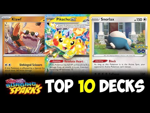 What Are The TOP 10 Standard Decks Now that Surging Sparks Is Out?