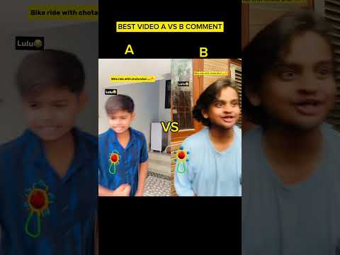 Bike ride with chota bhai 😂🔥|| Best video A vs B comment​⁠​⁠ @WerLoser  #shorts #indian #comedy