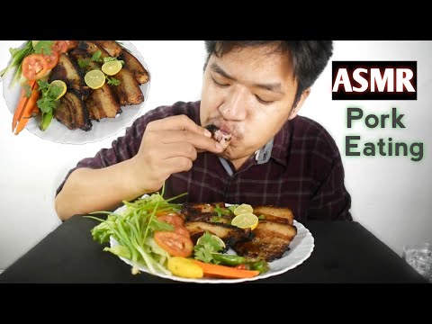 ASMR PORK EATING MUKBANG #twistedfoodsasmr #asmrporkeating #asmrporkbelly #mukbangporkfat #porkasmr