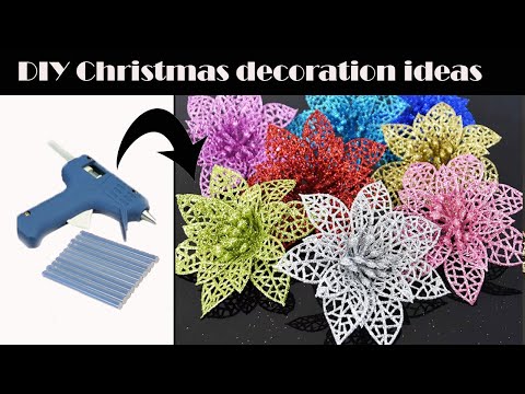 DIY Christmas decoration ideas only with Glue sticks l l Easy Christmas decoration at home