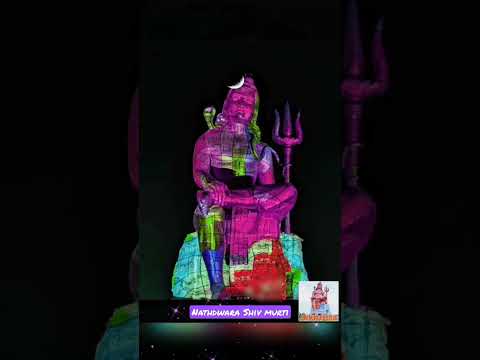 Shiv murti light show |mahadev navratri status| worlds tallest shiv statue |351ft shiv murti status