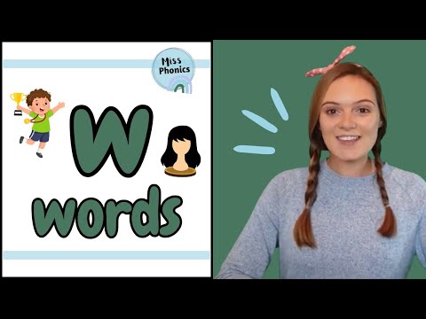 Learn to Blend 'w' Words with Miss Phonics | Phonics Reading Practice for Kids | British Teacher