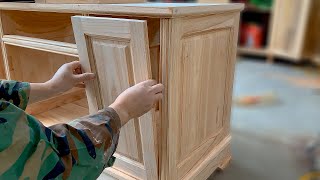 It's Great With Woodworker Skills / Making A Simple TV Stand Of Wood / Woodworking DIY