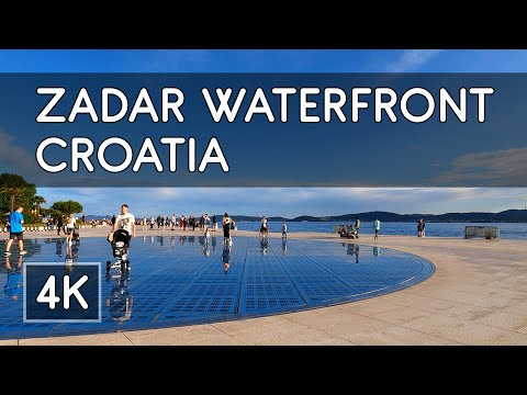 Walking Along the Zadar Waterfront, Croatia - 4K UHD Virtual Travel