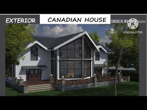 Canadian style house #3Dsmax #classic interior