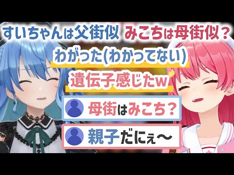 みこめっとが相性いい理由→父街すいちゃんと母街みこち【さくらみこ/星街すいせい/miComet/ホロライブ切り抜き】