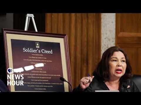 Sen. Duckworth explains why she says Hegseth is unqualified to lead Pentagon