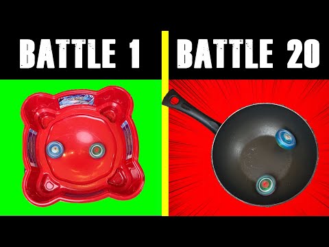 Beyblade, but after every battle my stadium gets WEIRDER!!