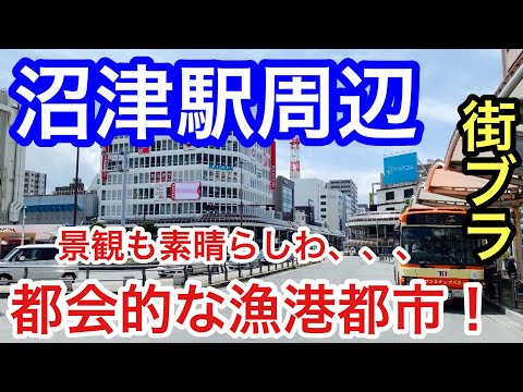 【都会的な漁港都市】静岡県の「沼津駅」周辺を散策！都会的な駅前、そして活気溢れる漁港、美しい景観が素晴らしかった！