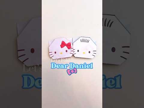 Let’s paper fold Hello Kitty Dear Daniel #shorts